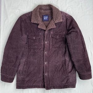 GAP Brown Corduroy Sherpa Lined Jacket - size M